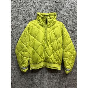 Adidas By‎ Stella McCartney Green Pull On Quilted Puffer Jacket Women's Small